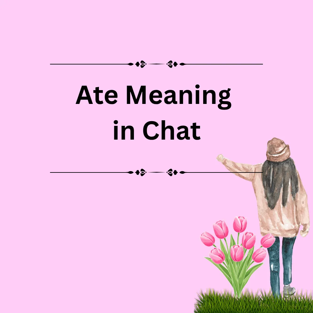 Ate Meaning in Chat