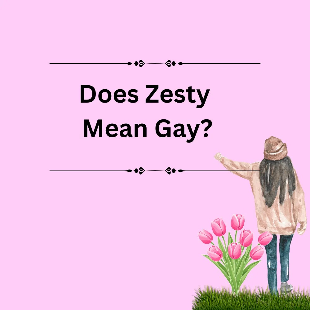 Does Zesty Mean Gay?