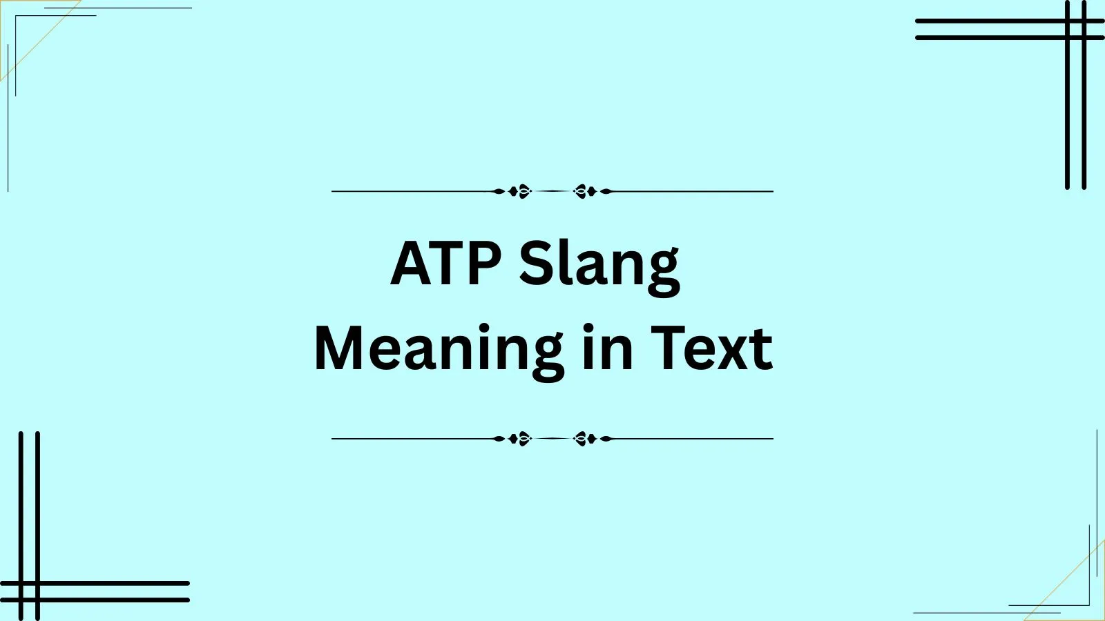 atp slang meaning