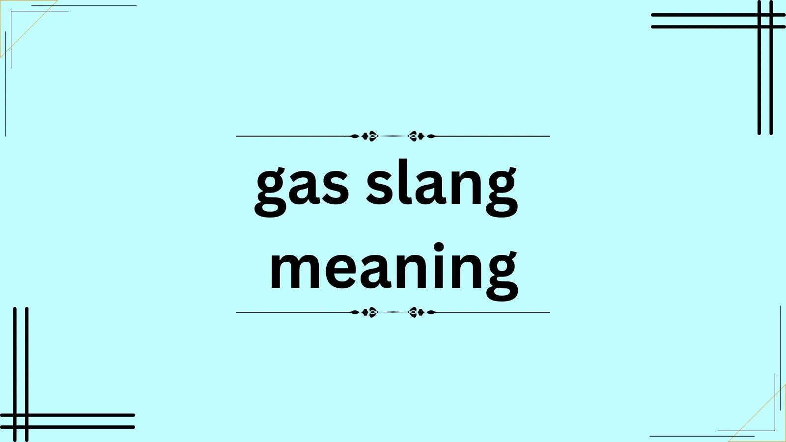 gas slang meaning