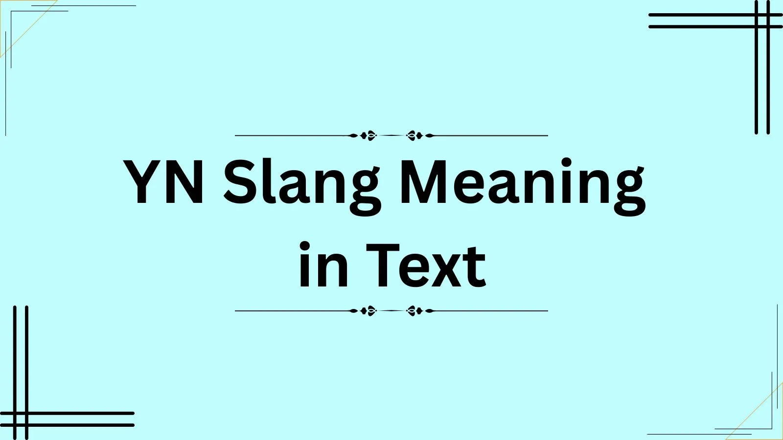 YN Slang Meaning in Text