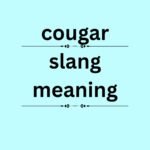 cougar slang meaning
