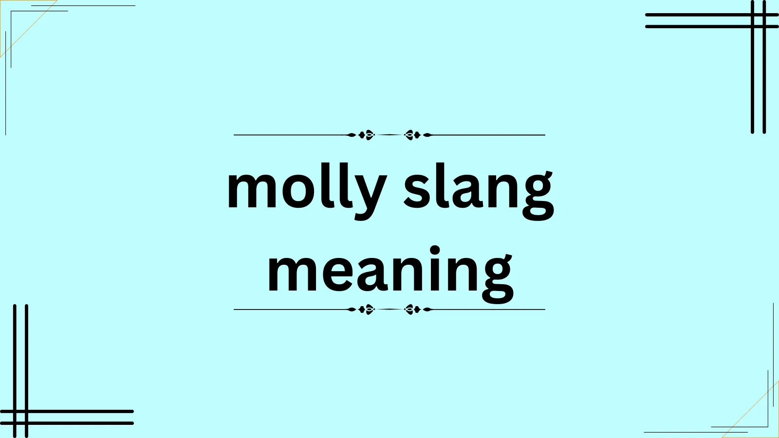 molly slang meaning