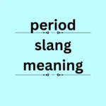 period slang meaning