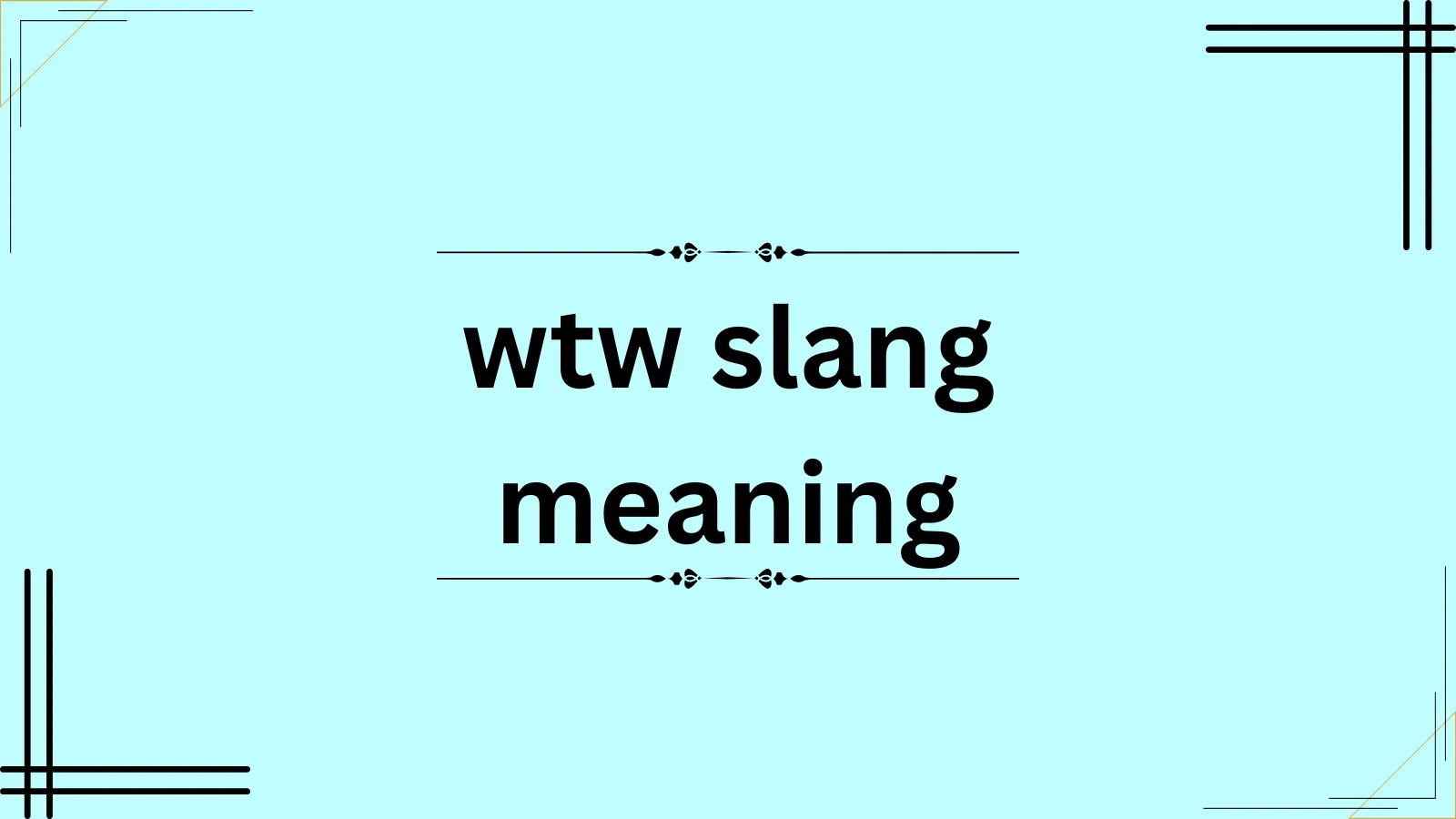 wtw slang meaning